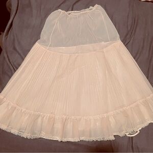 Pale pink nylon Charmode slip/skirt
